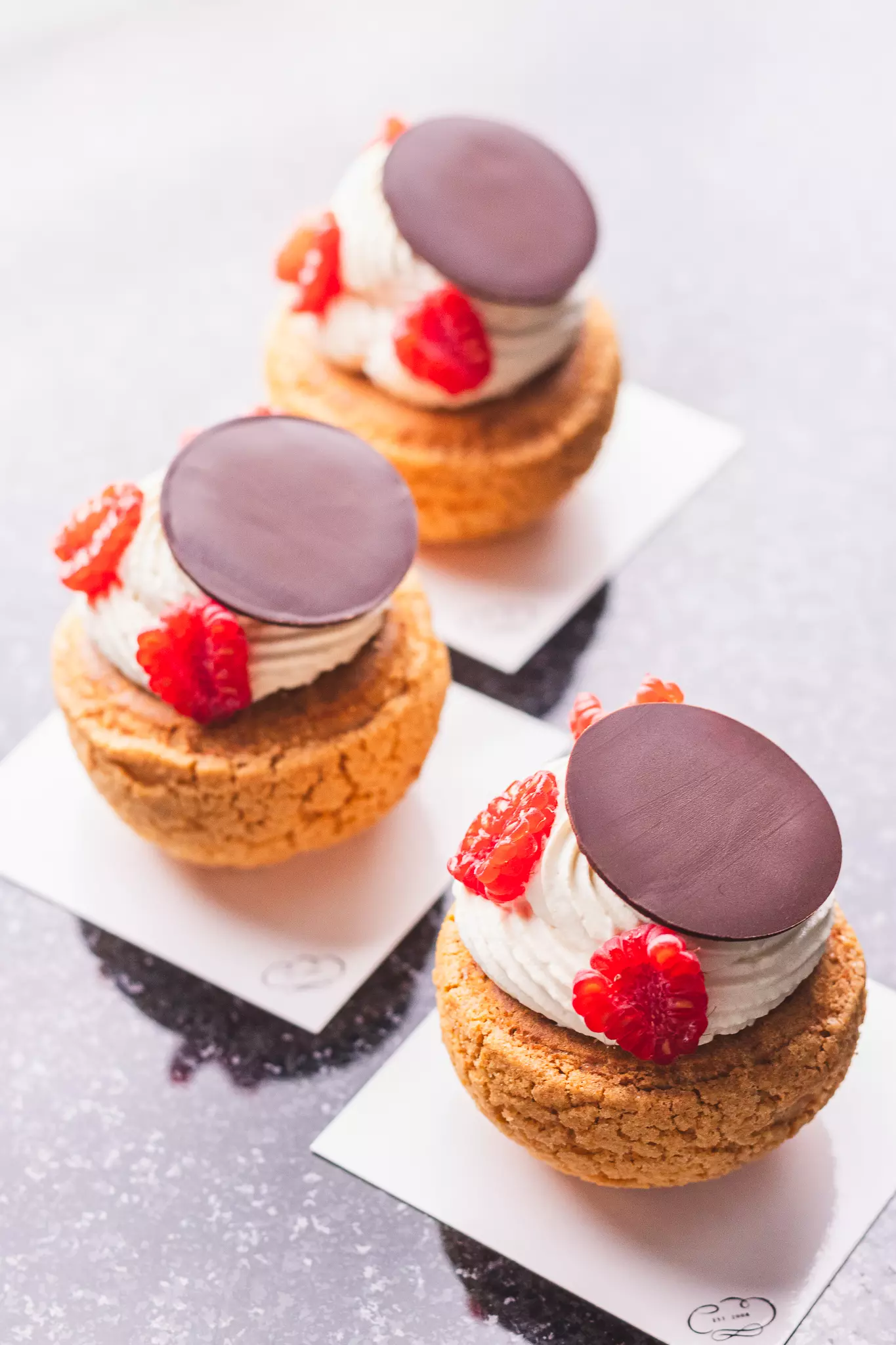 Desery pate choux z kremem na szkoleniu Jakuba Janiuka w Lublinie