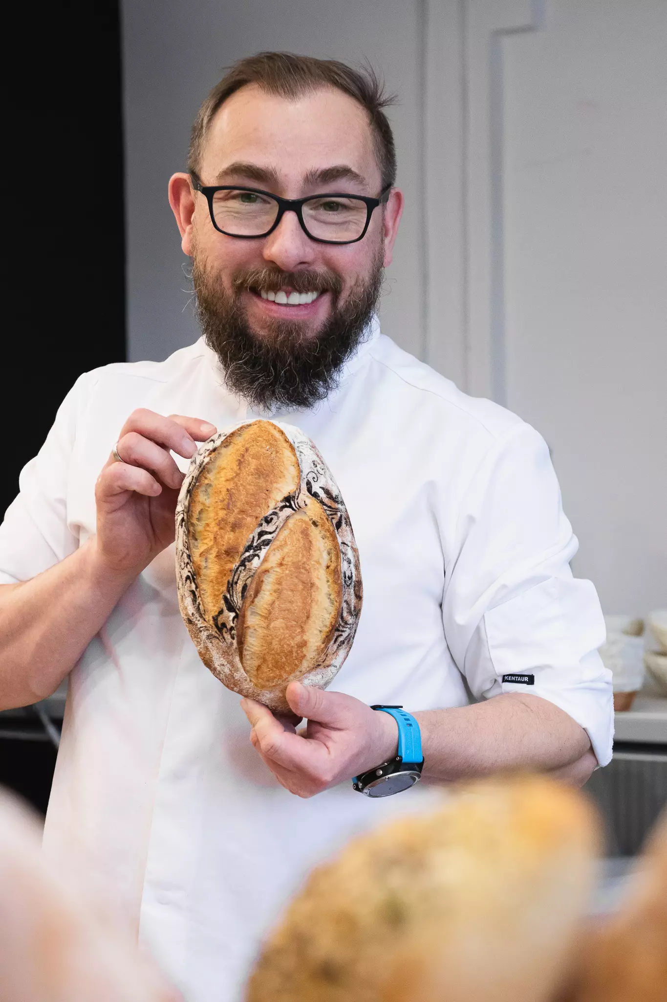 Wiesław Kucia prowadzi szkolenie piekarnicze w Szkole Artystycznej w Lublinie