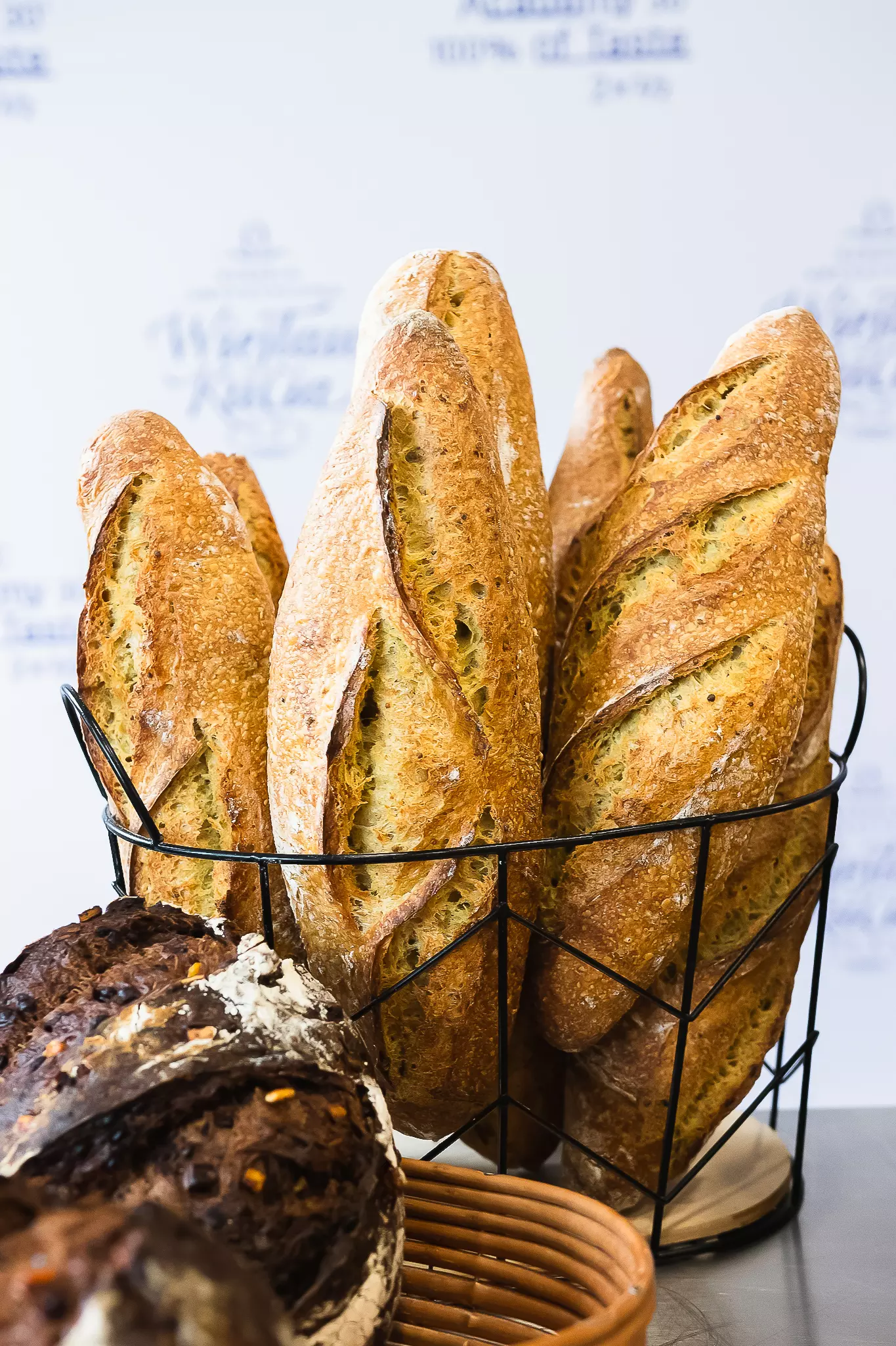 Nacinana bagietka na zakwasie z ziarnami