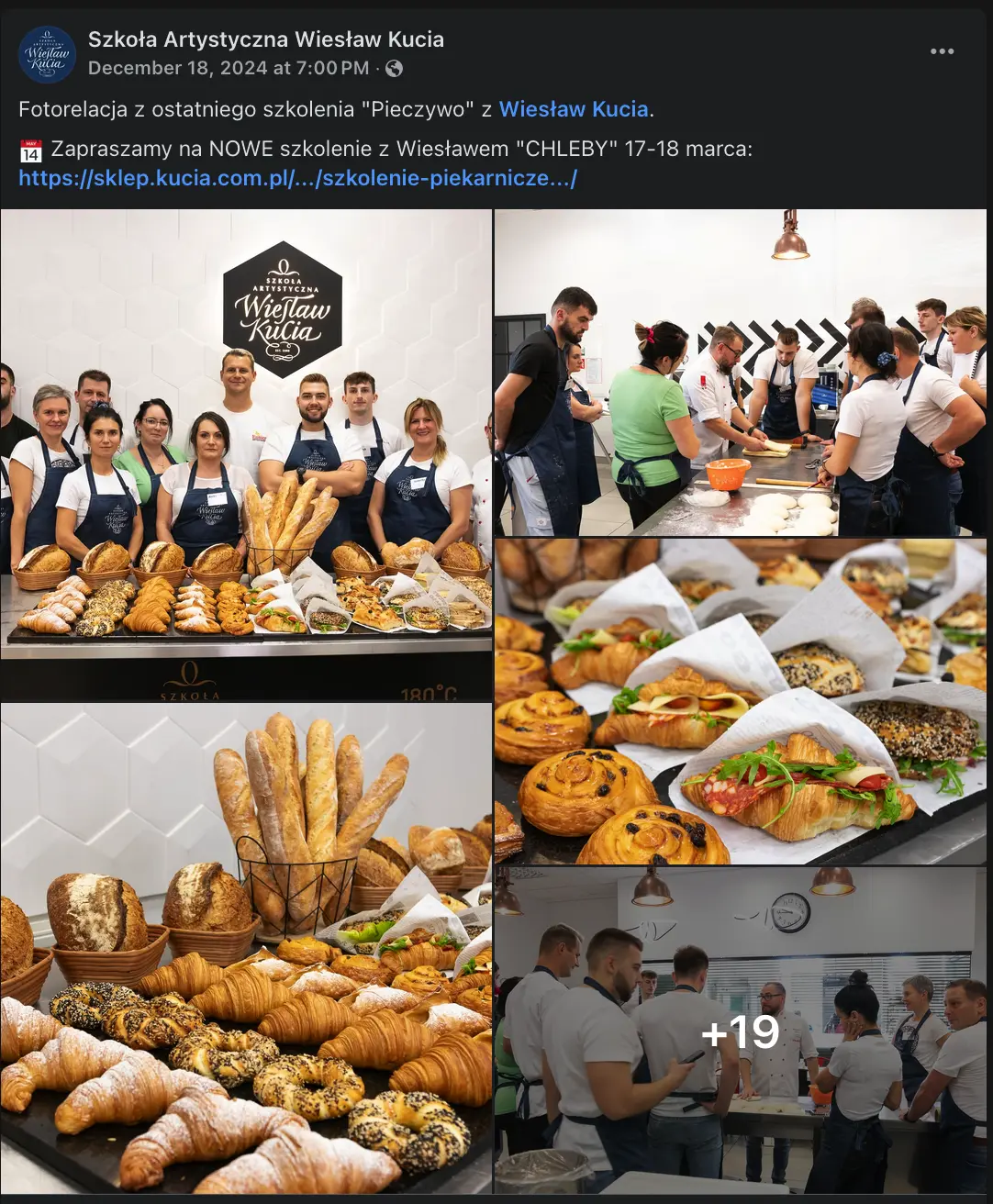 Pieczywo szkolenie z Mistrzem Wiesławem Kucia w Szkole Artystycznej w Lublinie