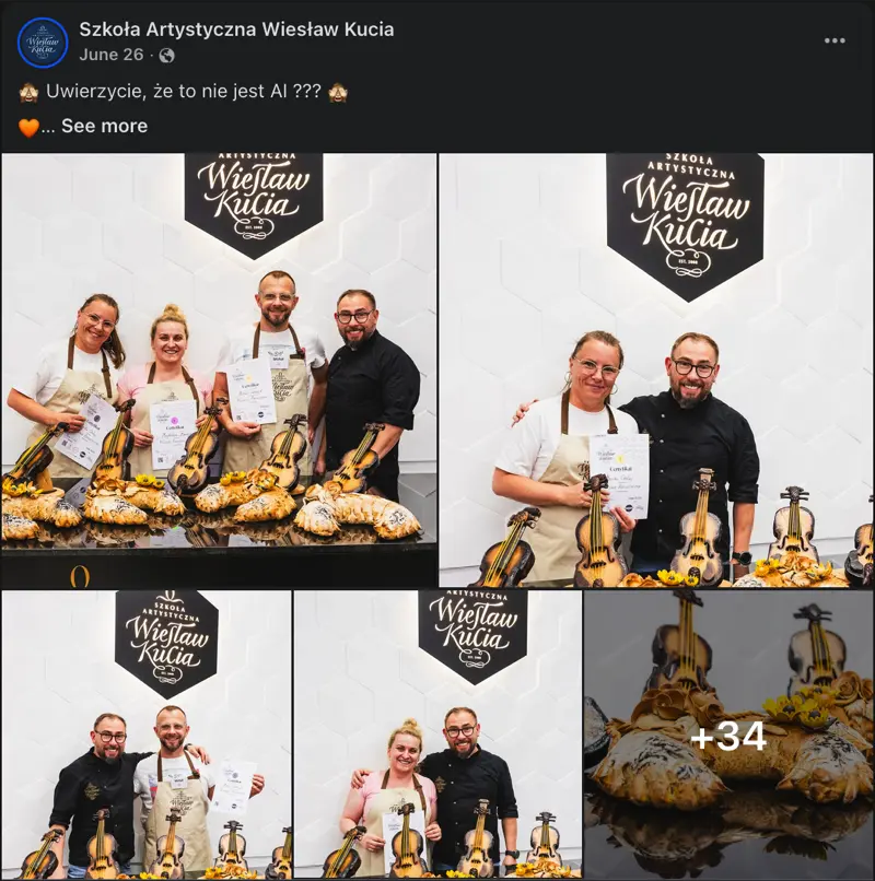 fotorelacja ze szkolenia pieczywo artystyczne z Mistrzem Wiesławem Kucia