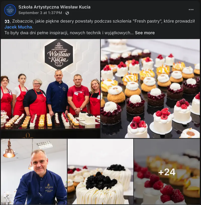 Szkolenie cukiernicze Fresh Pastry z Mistrzem Jackiem Muchą - fotorelacja
