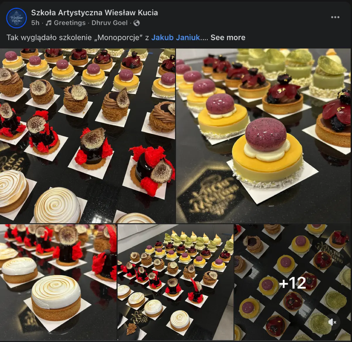 Szkolenie w Szkole Artystycznej Wiesław Kucia - Monoporcje z Jakubem Janiukiem