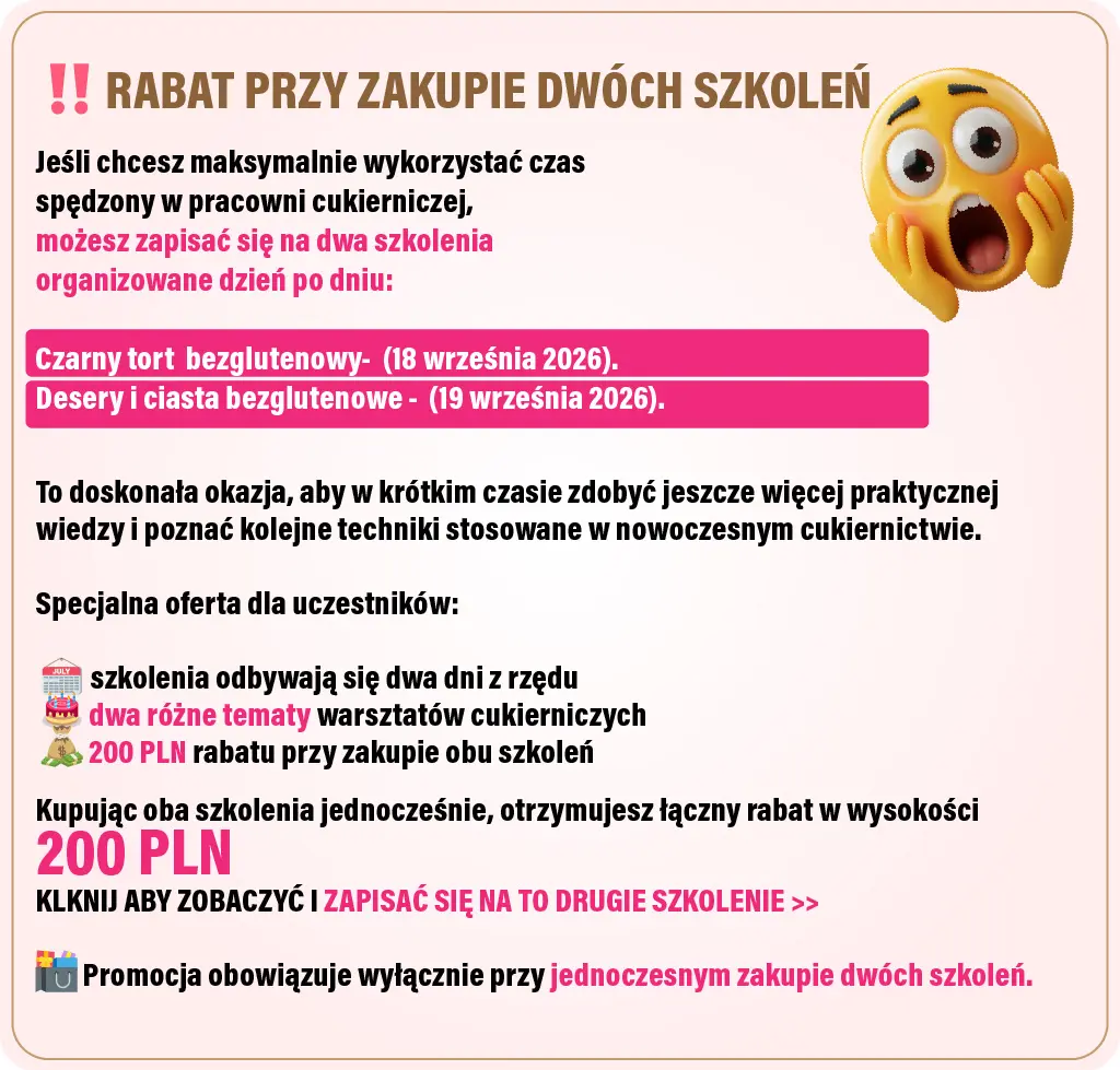 Zdobądź rabat 200 PLN jeśli kupisz dwa szkolenia Joanny Jaskot
